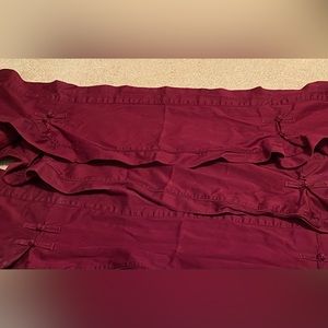 💓NEW ITEM💓Burgundy Window Valence Set of 3